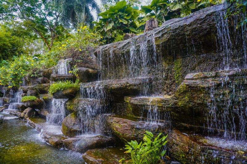 Rock Waterfall Installation in Honolulu, HI